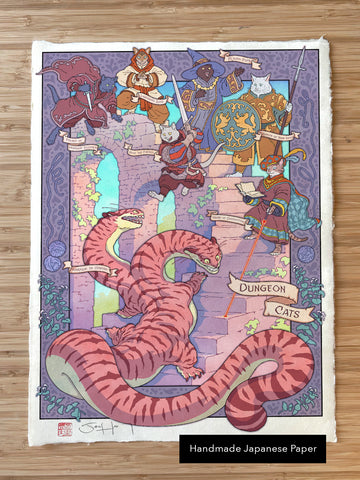 'Dungeon Cats' Giclée Print