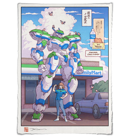 'Convini Mecha Family' Giclee Print