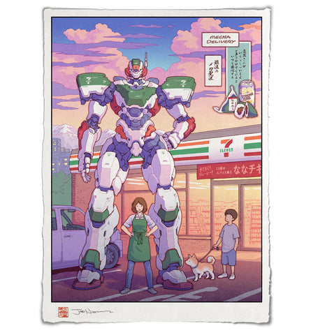 'Convini Mecha Seven' Giclee Print