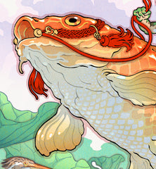 'Frog Samurai of Still Waters' Giclée Print