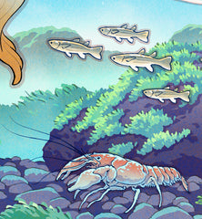 'Frog Samurai of Still Waters' Giclée Print