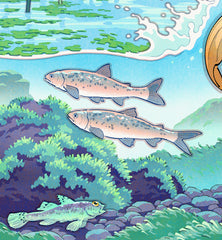 'Frog Samurai of Still Waters' Giclée Print