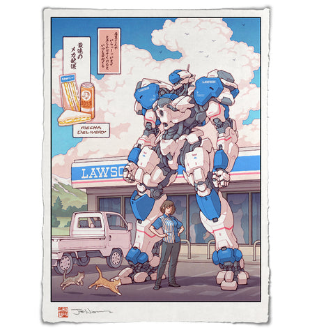 'Convini Mecha Lawson' Giclee Print