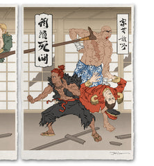 'Battle in the Bath House' Giclée Print