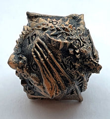 Dragon D20 Dice, Bronze