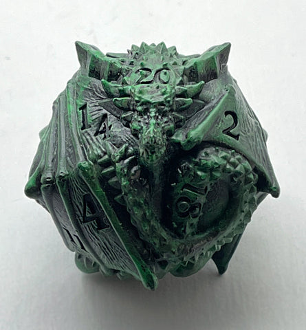 Dragon D20 Dice, Green