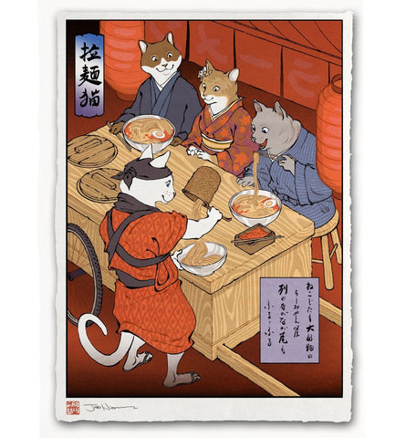 'Ramen Cats' Giclée Print