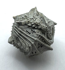 Dragon D20 Dice, White